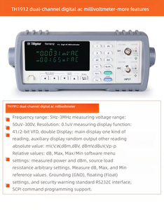 Tonghui Dual Channel Digitale Ac Millivolt Meter Th1912/Th1912a Hoge En Lage Frequentie Spanningstest Th2281b - Product Image 4