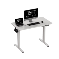 Bureau de travail électrique intelligent à hauteur réglable automatique de conception moderne pour bureau ou chambre à coucher