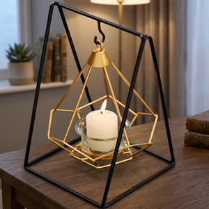 Nordic Style Hydroponic Table Metal Iron Art Gold Handmade Eco-friendly Tea Light Holder Romantic Home Home Decoration - Product Image 4