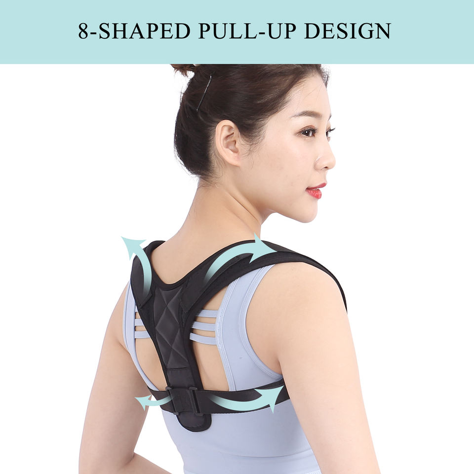 Scapular Support Upper Back Spine Fixation Clavicle Scapular Fracture Posture Corrector ...