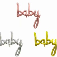 Ballons en aluminium multi-designs de 16 pouces avec lettres anglaises et espagnoles, pour anniversaire de bébé, Saint-Valentin, décoration de fête