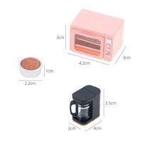 Appareils électroménagers pour maison de poupée, four, machine à café, miniatures BJD, décorations de meubles pour scènes de scène spatiale