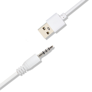 Trắng Đen DC Jack 3.5 Mm Âm Thanh Nam Để Micro USB Adapter Âm Thanh Dây - Product Image 4