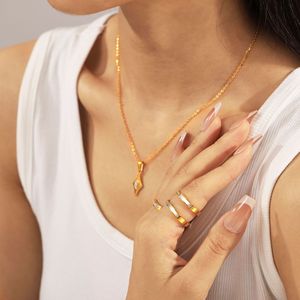 Nueva moda ESTRELLA DE Belén collar ojo de gato incrustaciones de piedra Natural Acero inoxidable PVD chapado en oro estrella colgante collares - Product Image 3