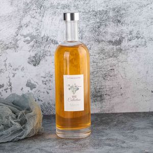 Venta al por mayor claro <span class=keywords><strong>Absenta</strong></span> Tequila vino bebida contenedor 500ml vacío redondo Brandy whisky licor <span class=keywords><strong>botella</strong></span> de vidrio con tapa de rosca - Product Image 5