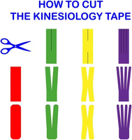 Ruban de sport élastique personnalisé de 5cm en coton imperméable pour la kinésiologie athlétique
