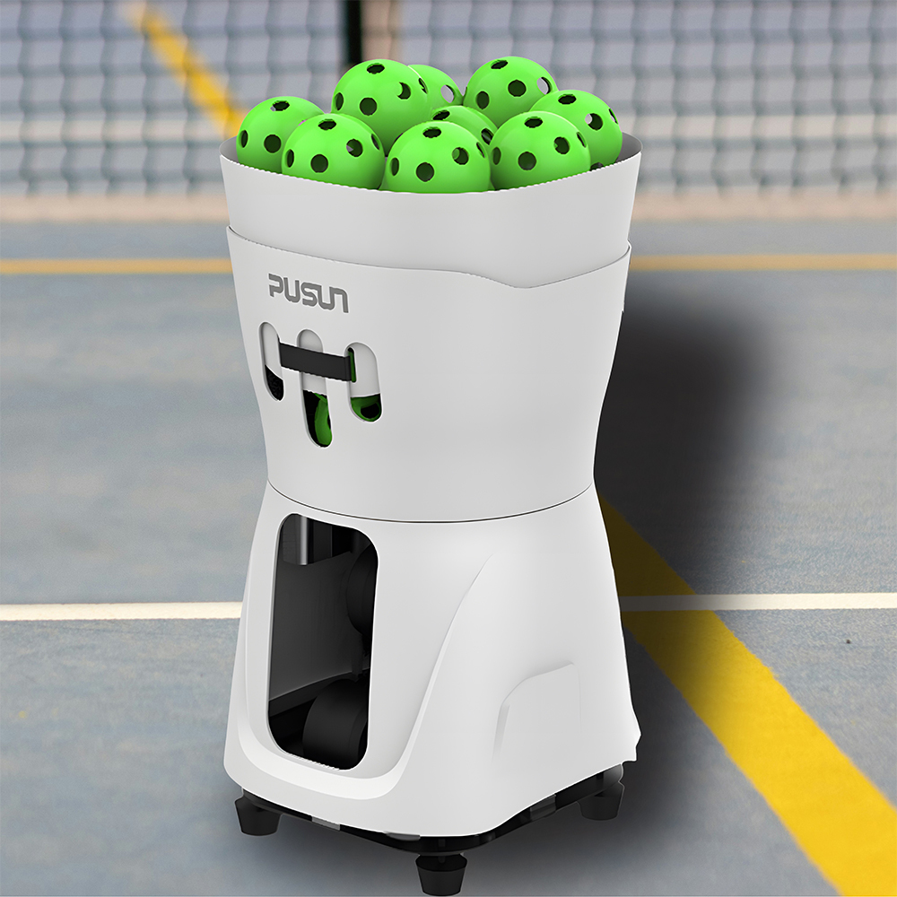 Automatic Pickleball Machine for Training Drills with Smart Launch Patterns and Adjustable Ball Frequency