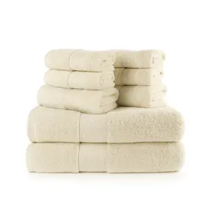 Cheap Price 100% Cotton Hotel Bath Towel Sets Custom Logo Luxury Towel Set Bath