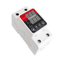 Pelindung Tegangan Lebih dan Kurang Berkualitas Baik Harga Terjangkau SP Din Rail Dual Display Adjustable 63a 220v 230v AC