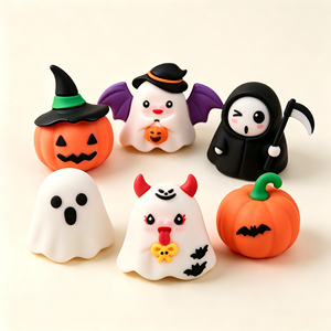 Großhandel Halloween Klassische Mikrolandschafts-Dekorationen Lebensechte Mini-Kürbisse Niedliche Geister-Figuren Gruselige Krabbeltiere - Product Image 1