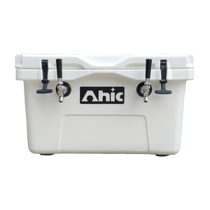 AHIC with 2 stainless steel faucet Portable for outdoor draft beer dispenser Insulated Jockey Cooler Box