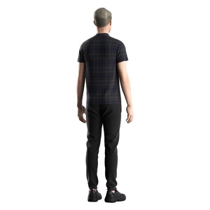 Camiseta de Poliéster Sublimada de Última Moda para Hombre, Manga Corta, Cuello con Cierre, Camiseta Polo con Cuello Alto - Product Image 6