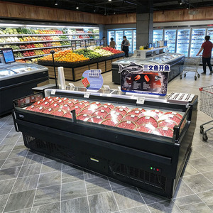 Refrigerador comercial para <span class=keywords><strong>carnicería</strong></span>, mostrador abierto para exhibición de pollo y pescado, nevera para carne. - Product Image 4