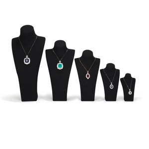 Collar de microfibra de alta calidad RZ, busto, exhibición de joyería, maniquí, joyería de lujo, collar, busto, soportes para cuello - Product Image 5