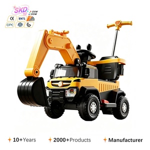 Escavatore Giocattolo in Plastica <span class=keywords><strong>di</strong></span> Grandi Dimensioni per Bambini da <span class=keywords><strong>2</strong></span> a 4 Anni - Veicolo da Costruzione Elettrico Telecomandato con Batteria - Product Image 1