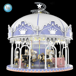 Kids Ride Equipo de entretenimiento Carrusel Feria Atracción Animal <span class=keywords><strong>Carosel</strong></span> Merry Go Round Carrusel - Product Image 1