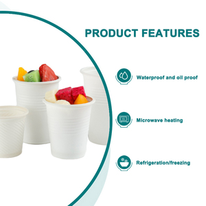 Gobelets à café en plastique en gros, gobelets à boisson biodégradables en <span class=keywords><strong>bioplastique</strong></span> à base d'amidon de maïs, vaisselle jetable - Product Image 4