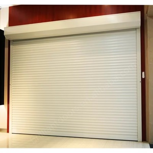 Volet roulant anti-feu moderne à double voie pour garages Fonction de contrôle de fumée en alliage d'aluminium fini-pour les centres commerciaux de villas - Product Image 2