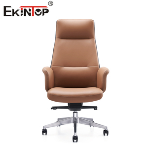 Chaise de bureau moderne en cuir PU pour cadres, fauteuil inclinable ergonomique pour ordinateur, hauteur réglable - Product Image 5