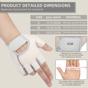 Gants <span class=keywords><strong>de</strong></span> musculation et <span class=keywords><strong>de</strong></span> cyclisme MKAS, demi-doigts, respirants, été, unisexes, protection des mains pour le <span class=keywords><strong>sport</strong></span> et le fitness - Product Image 5