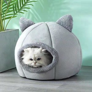 2023 Tiefschlaf komfort im Winter Katzen bett Kleiner Matten korb für Katzen haus produkte Haustiere Zelt Gemütliche Höhlen katzen betten Innen für Hund - Product Image 5