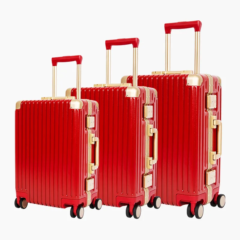 Werkspreis Gepäck-Sets 3-teilig Koffer für Herren Damen Flugzeug für Reisen 20 24 28 Zoll Trolley-Tasche Harter Spinner Harter Gepäck