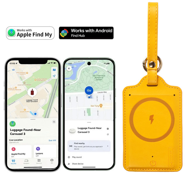 Factory Wireless Charging Anti-Lost Suitcase Tag Tracker Work with Find My  Smart Luggage Tag Tracker for Travel Suitcase Bags