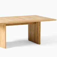 Table basse en teck de style moderne pour salle à manger, hôtel, parc, villa, pour les espaces extérieurs