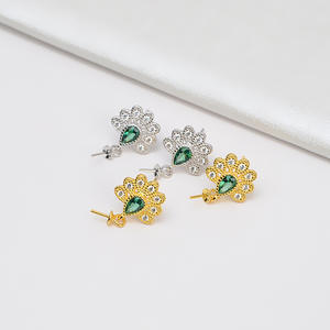 Pendientes de Plata S925 con Gancho Cuadrado, Accesorios para DIY, Incrustaciones de Perlas, Bandeja Vacía, Herramientas y Equipos de Joyería Semi-Acabada - Product Image 1