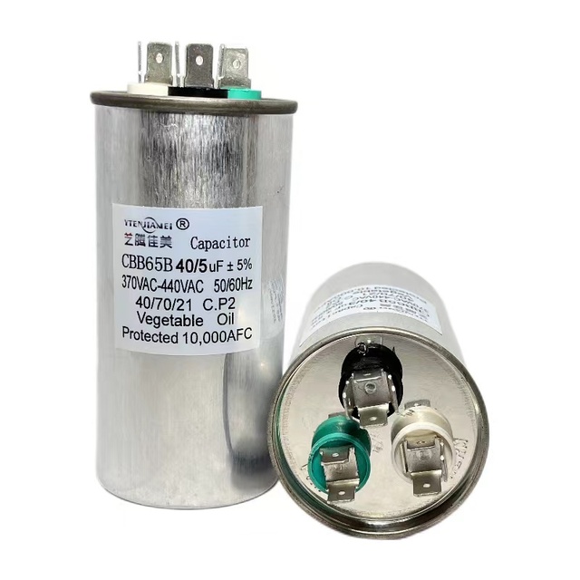 High Quality AC Capacitor for Refrigeration CBB65 40+5uf 370/440V AC air Conditioner