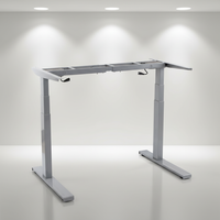 Bureau debout électrique à double moteur de haute qualité, avec pieds en forme de C, réglable en hauteur, pour la maison et le bureau, équipement informatique