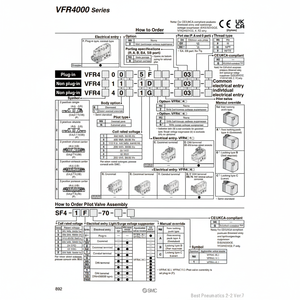 Électrovanne pneumatique SMC VFR4200-3FZ-04N pièces pneumatiques - Product Image 1