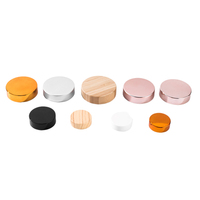 Conteneurs cosmétiques vides de luxe, pot en plastique, 10 pièces, 1oz, 2oz, 4oz, 8oz, poudre acrylique, emballage biodégradable, avec couvercle doré