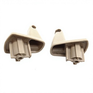 Ganchos para Visera Solar para Chrysler 1EJ51BD1AA 8564132, Plástico Nylon POMPP, Gris Beige, Accesorio para Auto - Product Image 1