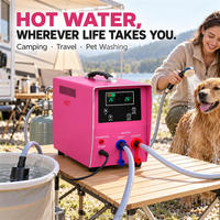 Chauffe-eau au gaz GPL portable 6 kW, chauffage instantané, chauffe-eau de douche extérieur pour le camping, le camping-car, avec pompe à eau