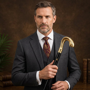Handcrafted Snake Head Walking Stick | Vintage Inspired Luxury Cane | Antique style - Product Image 3