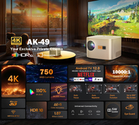 Projecteur intelligent à courte focale, vidéo 3D, projecteur portable, Beam Wzatco Yuva, mini projecteurs domestiques Android, 4K hd Lumen