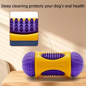 צעצוע לעיסה לכלבים עם מזון נסתר, לניקוי שיניים, משחק פאזל אינטראקטיבי לכלבים אגרסיביים - Product Image 4