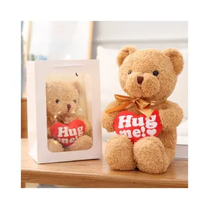 הנמכר ביותר צעצוע קטיפה דובון עם אור מתנת יום הולדת לתינוק ממולא צעצוע דוב כרית רכה