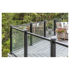 Rampe en verre modulaire Installation facile Acier inoxydable Rail caché pour escalier Rampe en verre - Product Image 1