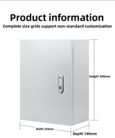 Boîtier de distribution extérieur en acier inoxydable, alliage d'aluminium et nylon IP54 pour le contrôle de l'énergie électrique