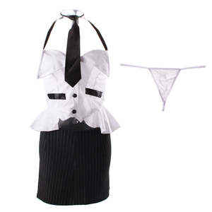 Conjunto de Falda Lápiz y Top Halter Transparente con Espalda Descubierta para Mujer - Product Image 2