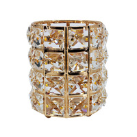 Porte-pinceaux de maquillage en cristal scintillant et brillant, porte-pinceaux de maquillage blanc unique