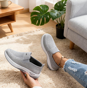 Chaussures de marche légères et confortables pour femmes, printemps et été, tige en maille, semelle en PVC résistante à l'usure, pour les mamans d'âge moyen - Product Image 1