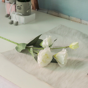 Tallo de flor rosa de seda Rosa artificial con tallo gran oferta nuevo diseño <span class=keywords><strong>Eustoma</strong></span> Real Touch decoración de boda - Product Image 4