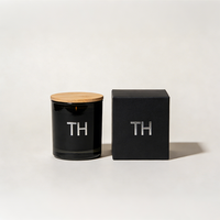 Pot à bougie vide en verre ambré personnalisé de haute qualité, unique, 6oz 8oz 10oz 12oz, avec couvercles et boîtes