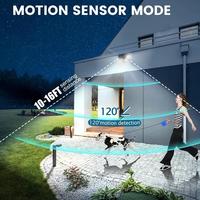 Lampes solaires d'extérieur 100 LED 3 modes d'éclairage lampe murale à capteur de mouvement IP65 étanche alimenté