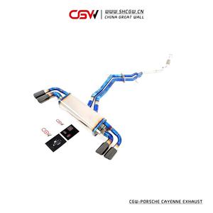प्रीमियम गुणवत्ता टाइटेनियम मफलर Catback और सामने पाइप ट्रैक्टर काले निकास टिप्स के साथ पॉर्श केयेन के लिए <span class=keywords><strong>3</strong></span>.0 टी - Product Image 4