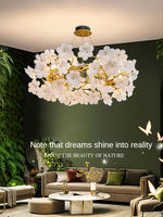Lampe de plafond en verre artisanal PM, design de pétales, décoration en aluminium, luminaire de plafond en cristal pour salon, salle à manger, chambre à coucher
