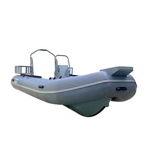 Coque en aluminium nervure 4.8m hypalon PVC sauvetage gonflable plancher en aluminium rigide RIB bateau à rames - Product Image 1